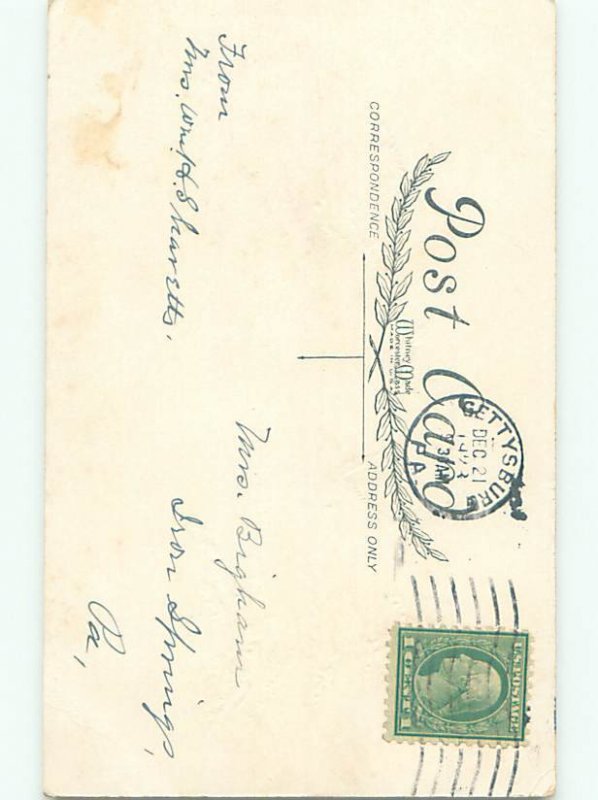 Divided-Back CHRISTMAS BIRDS SCENE Pretty Postcard W8523