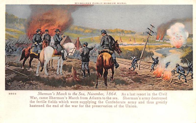 Sherman's March to the Sea November 1864 Civil War Unused 