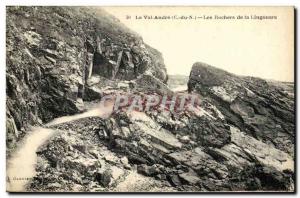 Postcard Old Val Andre Rochers Lingouare