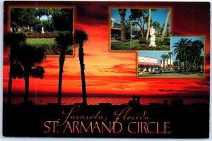 Postcard - St. Armand Circle - Sarasota, Florida