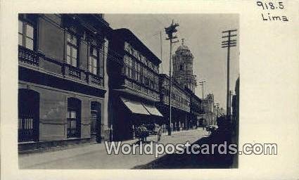 Residential Street showing types of Balconies used on Private Homes Lima, Per...