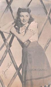 Joan Leslie Movie Star Actor Actress Film Star 1943 Ink Stamp light paper bac...