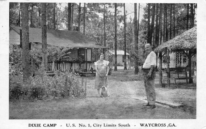 Waycross Georgia Dixie Camp Vintage Postcard AA59667