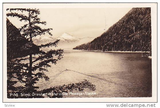 RP; Scenic Granduer on the Inside Passage, Alaska, 30-40s