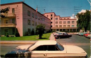 St Vincent's Hospital Santa Fe New Mexico Postcard to OB Providence Hospital NB