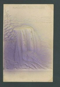 1907 Post Card Niagara Falls NY Horse Shoe Falls Embossed W/#328