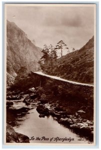 c1920's In Aberglaslyn Pass View Wales United Kingdom RPPC Photo Postcard 