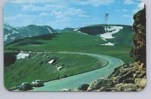 Trail Ridge Road, Rocky Mountain National Park, Colorado, Vintage 1956 Postcard