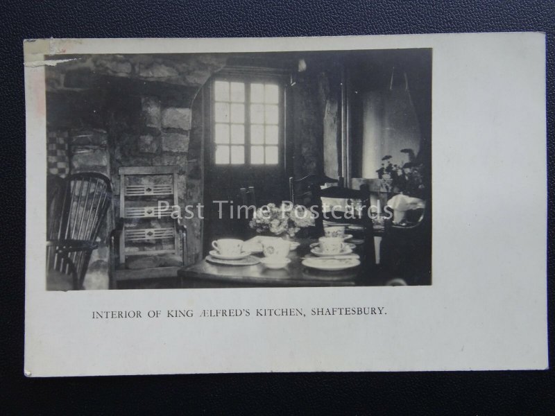 Dorset SHAFTESBURY King Alfreds Kitchen Interior c1930's RP Postcard