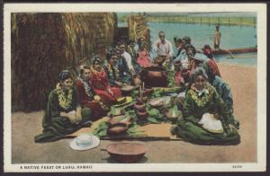 A Native Feast or Luau,HI Postcard