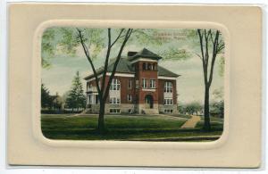 Grammar School Hadley Massachusetts 1910c postcard