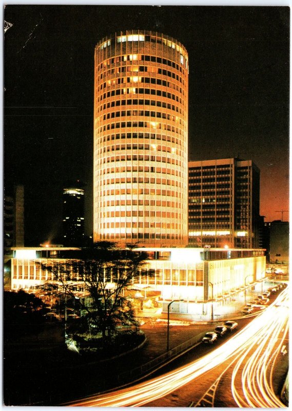 VINTAGE POSTCARD CONTINENTAL SIZE THE HILTON INTERNATIONAL HOTEL NAIROBI KENYA