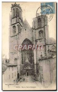 Old Postcard Toul Church St. Gengoult