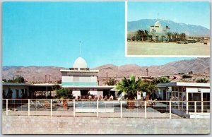 White House Spa-Tel Desert Hot Springs California Natural Hot Water Postcard