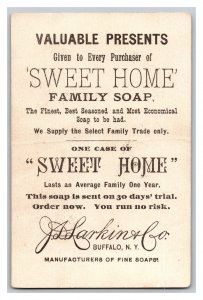 James Madison J.D. Larkin Sweet Home Soap Victorian Advertising Trade Card 