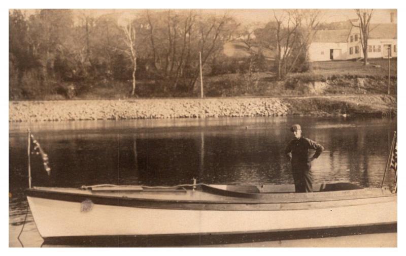 Antique Wood Power Boat ,