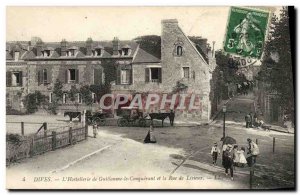 Postcard Old L & # Dives William the Conqueror of 39Hostellerie and Rue de Li...