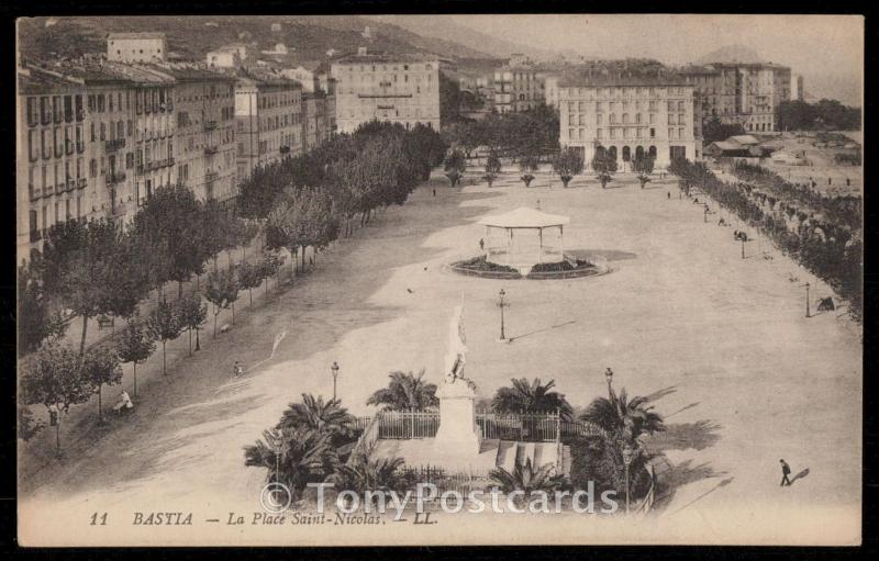 BASTIA - La Place Saint-Nicolas. - LL.