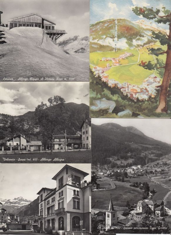 AOSTA VALLEY ITALY ITALIA 75 Vintage Postcards Mostly pre-1940. (L3907)