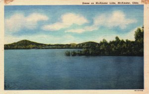 USA Oklahoma McAlester Scene on McAlester Lake Vintage Postcard C353