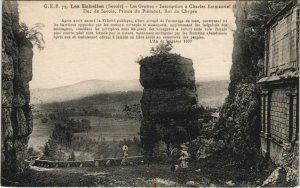 CPA LES ECHELLES Les Grottes - Inscription a Charles Emmanuel II (1195779)