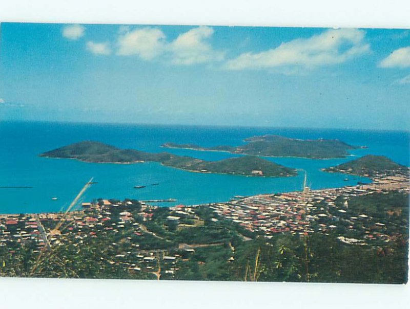 Pre-1980 BOAT SCENE St. Thomas US Virgin Islands USVI AF3599