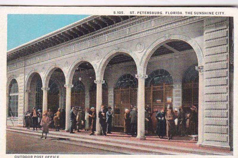 Florida St Petersburg Outdoor Post Office Curteich