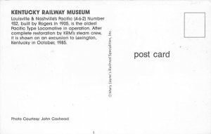 Kentucky Railway Museum Lexington, Ky., USA Kentucky Train Postcard
