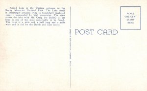 Vintage Postcard Grand Lake & Mount Craig Baldy Rocky Mountain National Park CO