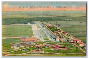 1946 Aerial View Kelley Field San Antonio Air Depot San Antonio Texas Postcard