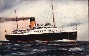 Steamship SS Brighton SALMON SERIES Bannister 1933 Postcard