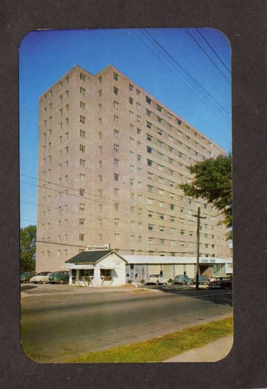 SC Calhoun Towers Apts Apartments Hotel Greenville South Carolina Postcard