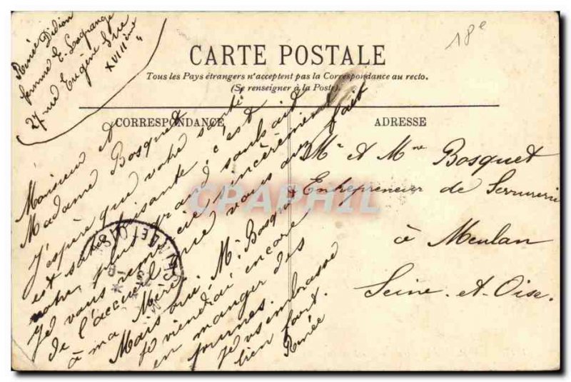 Old Postcard The Paris Boulevard Barbes