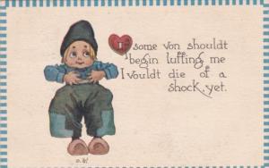 Valentine's Day Young Dutch Boy 1910