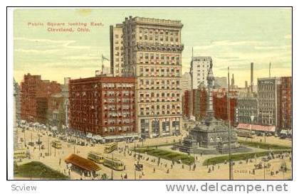 Public Square looking East, Cleveland, Ohio, 00-10s