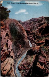 USA The Royal Gorge Colorado Vintage Postcard 09.72