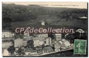 Old Postcard Plombieres Les Bains Panoramic Taken From Virgo