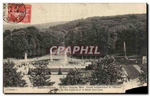 Postcard Old Saint Cloud Park Fountains Former location of Chateau du Fer a C...