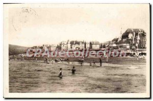 Old Postcard Cabourg The Beach Hotel to the Normandy Dues