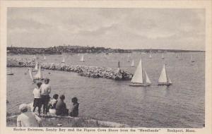 Harbor Entrance Sandy Bay and Pigeon Cove Shore Rockport Massachusetts Albertype