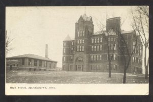 MARSHALLTOWN IOWA HIGH SCHOOL BUILDING 1908 VINTAGE POSTCARD