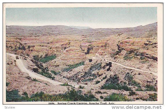 Scenic view, Spring Creek Canyon, Apache Trail,  Arizona, 00-10s