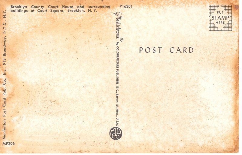 PC6088 BROOKLYN COUNTY COURTHOUSE, BROOKLYN, NY