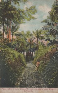 Sao Thome Guegue Tome Decauville Old African Guinea Postcard