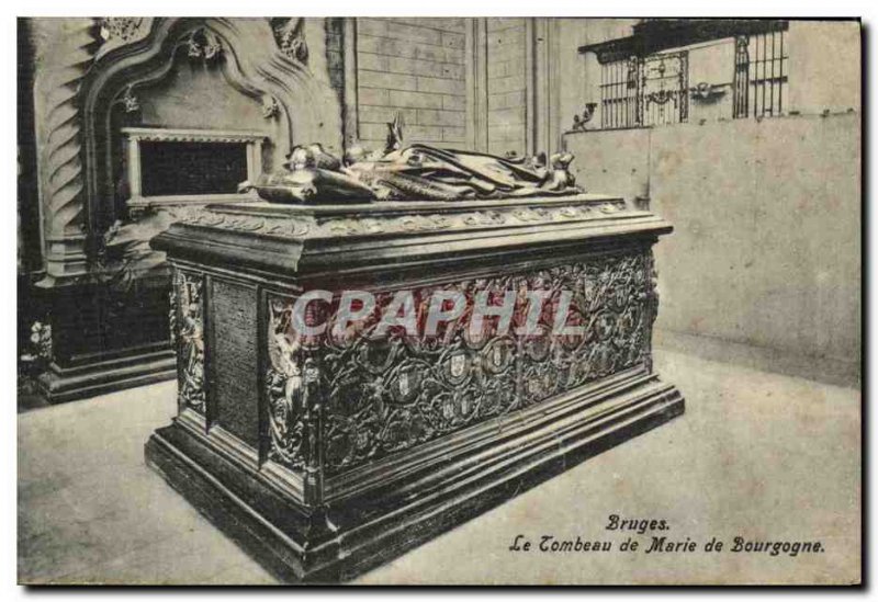 Old Postcard Bruges The Tomb of Mary of Burgundy