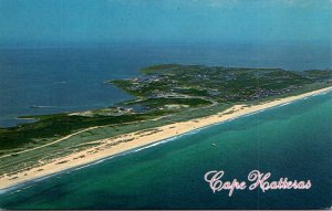North Carolina Cape Hatteras Aerial Panoramic View Looking Toward Beach