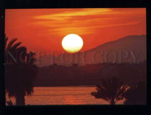 212120 SPAIN CADIZ beautiful sunset palms photo