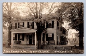 J87/ Gates Mills Ohio RPPC Postcard c1910 Leiter Chagrin Valley Hunt Club 1662