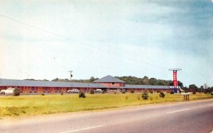 VANDALIA, Ohio OH  CROSSROADS OF AMERICA MOTEL Roadside  c1950's Chrome Postcard