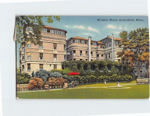 Postcard Weldon Hotel, Greenfield, Massachusetts